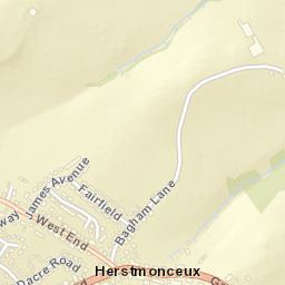 Herstmonceux Street Map