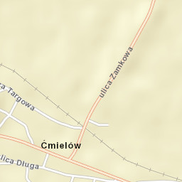 Ćmielów Street Map