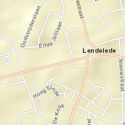 Lendelede Street Map