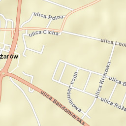 Ożarów Street Map