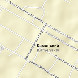 Kamenskiy Street Map