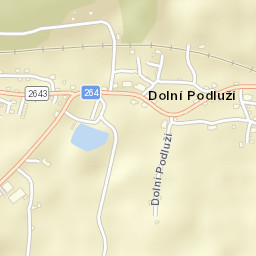 Dolní Podluží Street Map