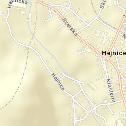 Hejnice Street Map