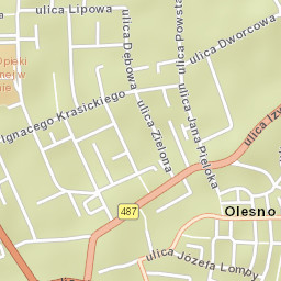 Olesno Street Map