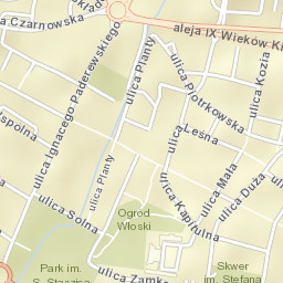 Kielce Street Map
