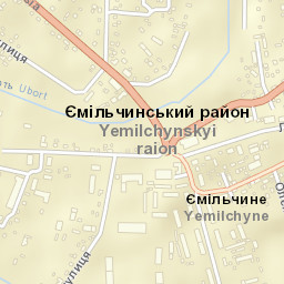 Yemilchyne Street Map