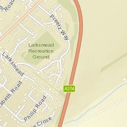 A354, Blandford Forum, Dorset DT11, UK Street Map