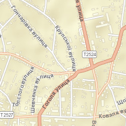 Ichnya Street Map