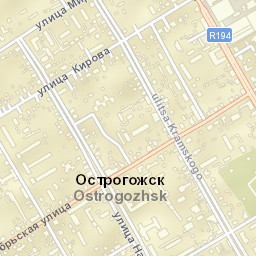 Ostrogozhsk Street Map