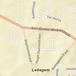 Ledegem Street Map