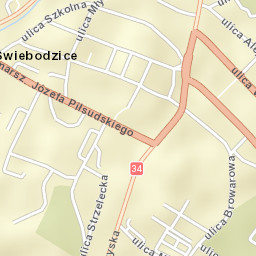 Świebodzice Street Map