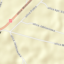 Rędziny Street Map