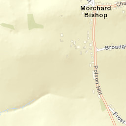 Morchard Bishop Street Map