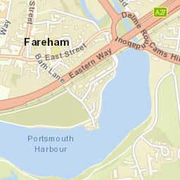 Delme Roundabout, Fareham, Hampshire PO16, UK Street Map