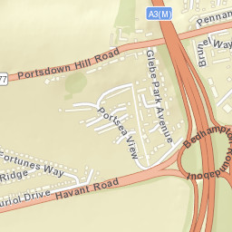 A27 Havant Hampshire PO9 3NB UK Street Map