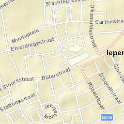 Ieper Street Map