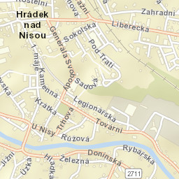 Hrádek nad Nisou Street Map