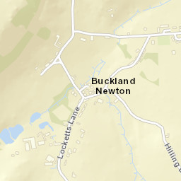 Buckland Newton, opp Church of the Holy Street Map