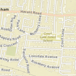 Cosham Street Map
