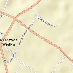 Wręczyca Wielka Street Map