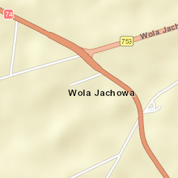 Wola Jachowa Street Map