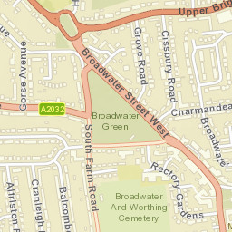 Broadwater Street Map