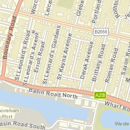 Wharf Road, Hove, The City of Brighton and Hove BN3, UK Street Map