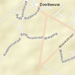 Zoutleeuw Street Map