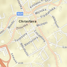Chrastava Street Map