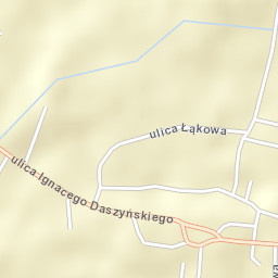 Wiązów Street Map