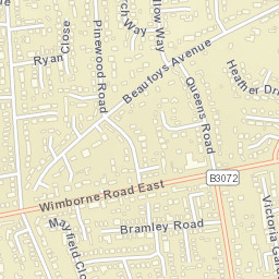 Ferndown Street Map
