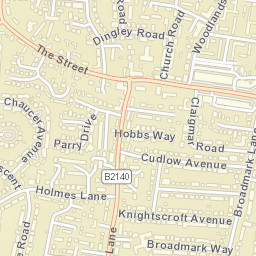 Rustington Street Map