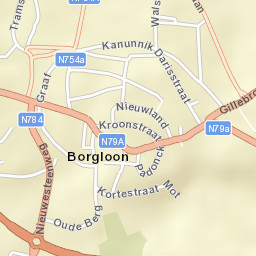 Borgloon Street Map