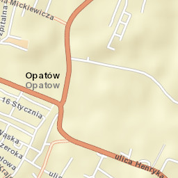 Opatów Street Map