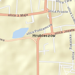 Hrubieszów Street Map