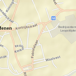 Menen Street Map