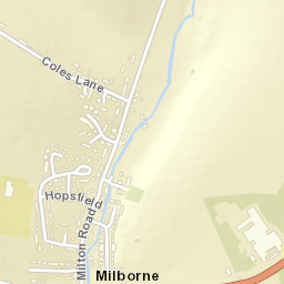 Milborne St Andrew Street Map