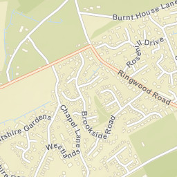 Bransgore Street Map
