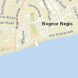 Bognor Regis Street Map