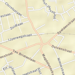 Wervik Street Map