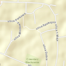 Blachownia Street Map