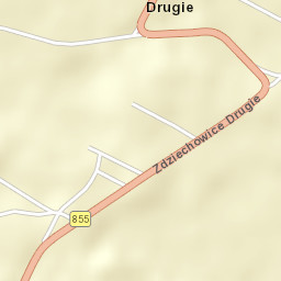 Zdziechowice Drugie Street Map