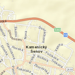 Kamenický Šenov Street Map