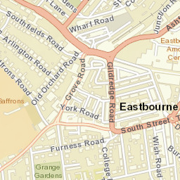 Eastbourne Street Map