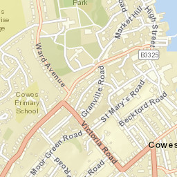Cowes Street Map