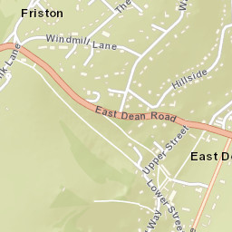Friston Street Map
