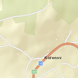 Kořenov Street Map