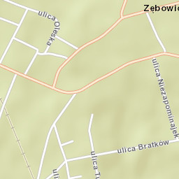 Zębowice Street Map