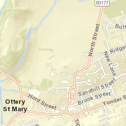 Ottery St Mary, Devon EX11 1DW, UK Street Map