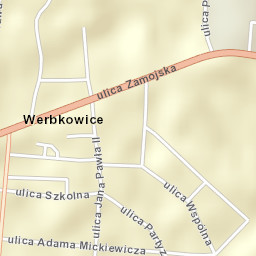 Werbkowice Street Map